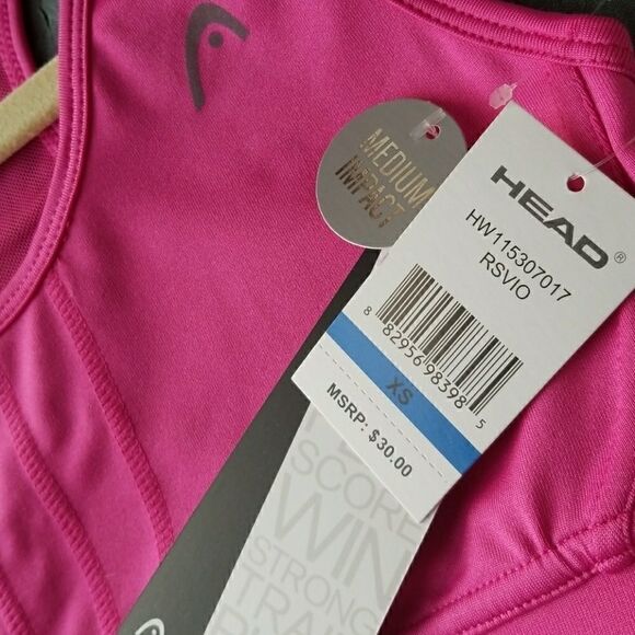 𝅺HEAD Workout Top Sports Bra Yoga Training - Picture 7 of 7